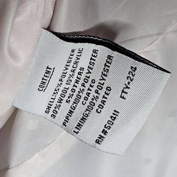 NWT Fleet Street LTD Women's Gray/Pink Coat Size XS - Picture 11 of 12